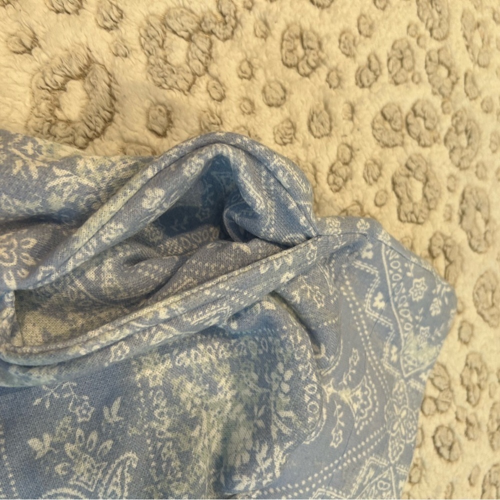 NWT Sweatshirt Project Paisley Baby Blue Plus Size 3X Shirts - Picture 5 of 6